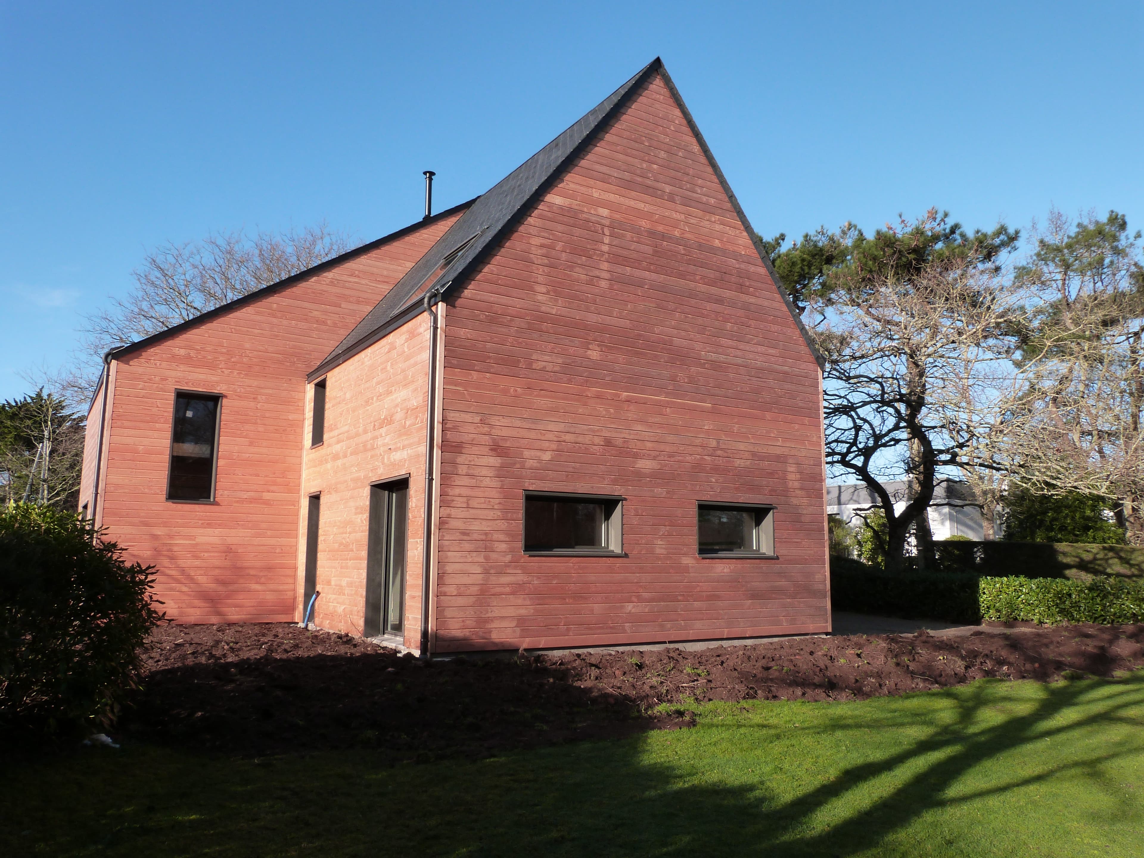 Création d'une maison d'habitation à ossature bois, Ploemeur